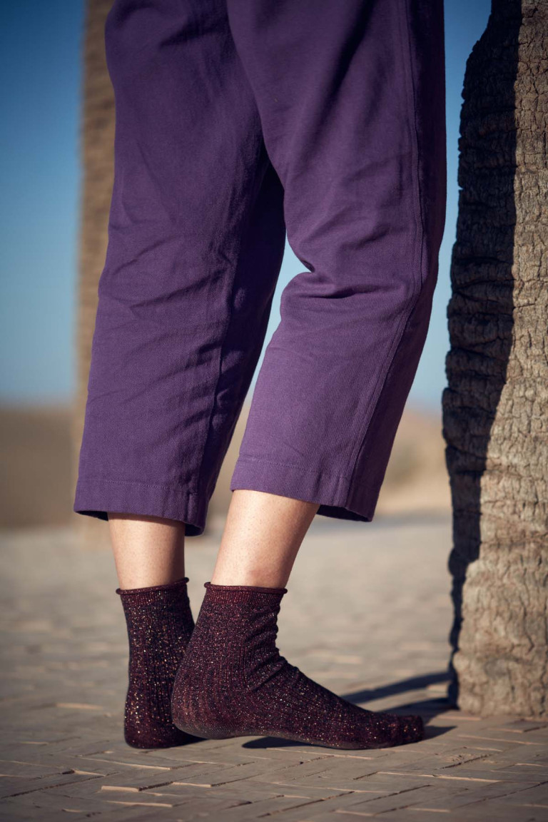 femme-chaussettes-louisiane-purple-bronze