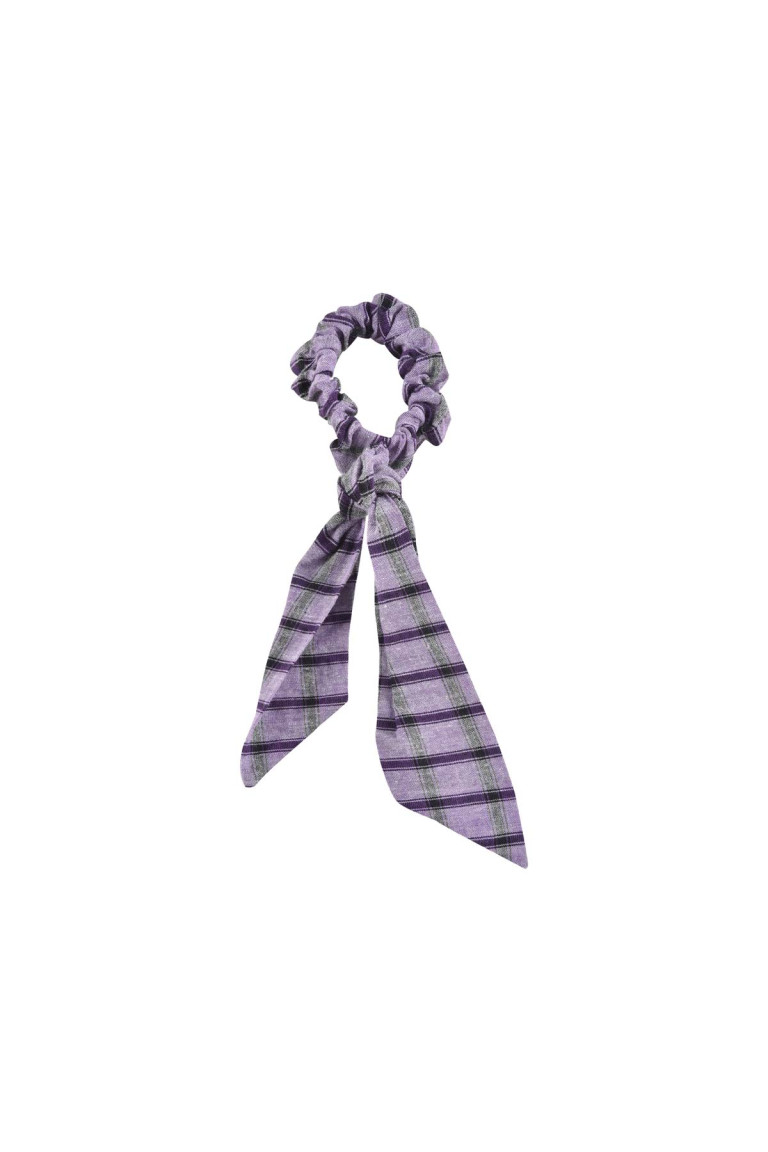femme-chouchou-akimmi-purple-checks