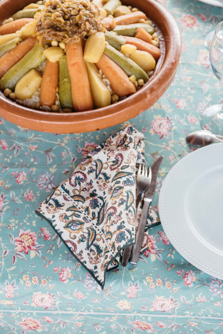 maison-serviettes-de-table-carlotta---lot-de-4-cream-wild-leaf