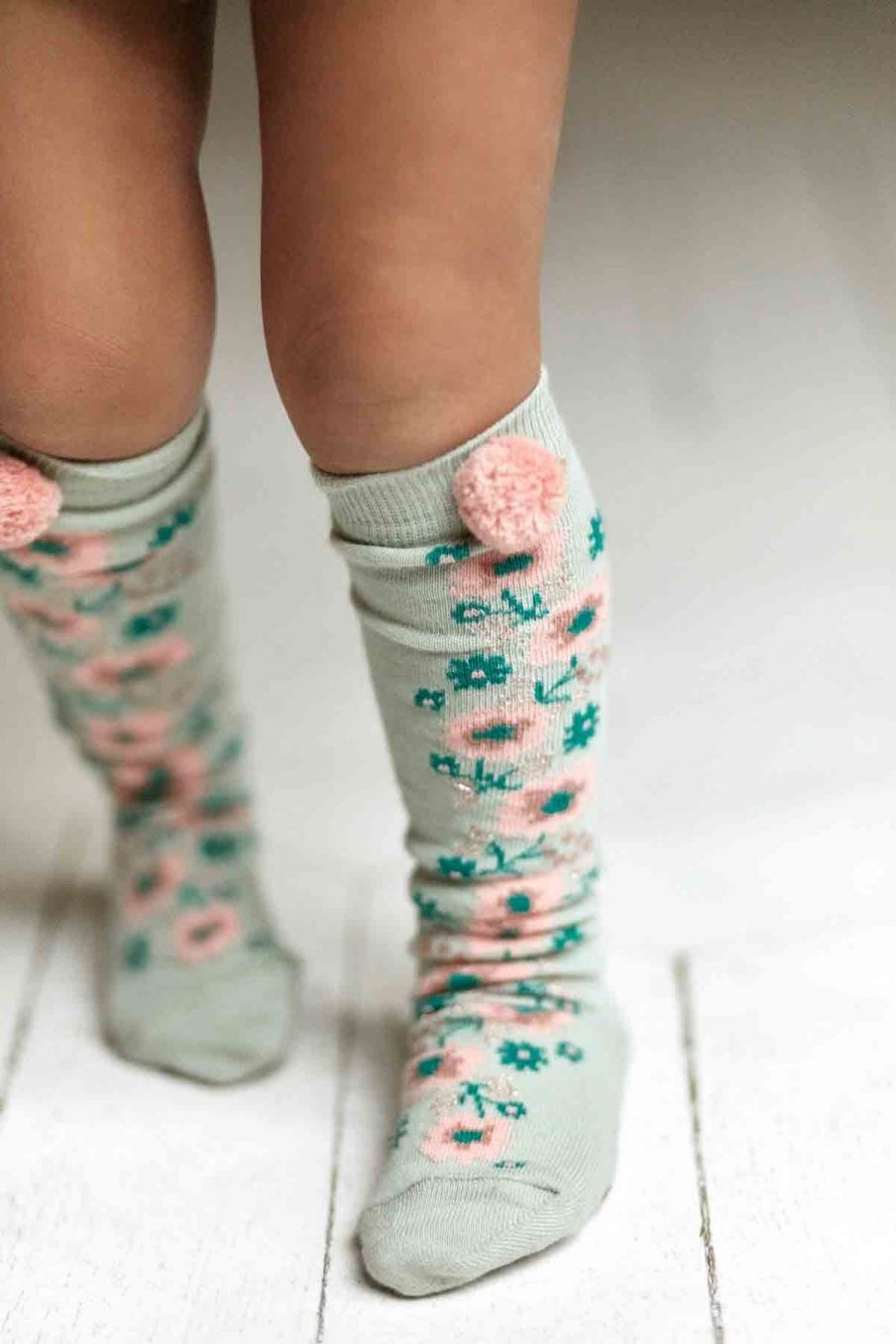 chaussettes bebe fille chelie sauge - louise misha
