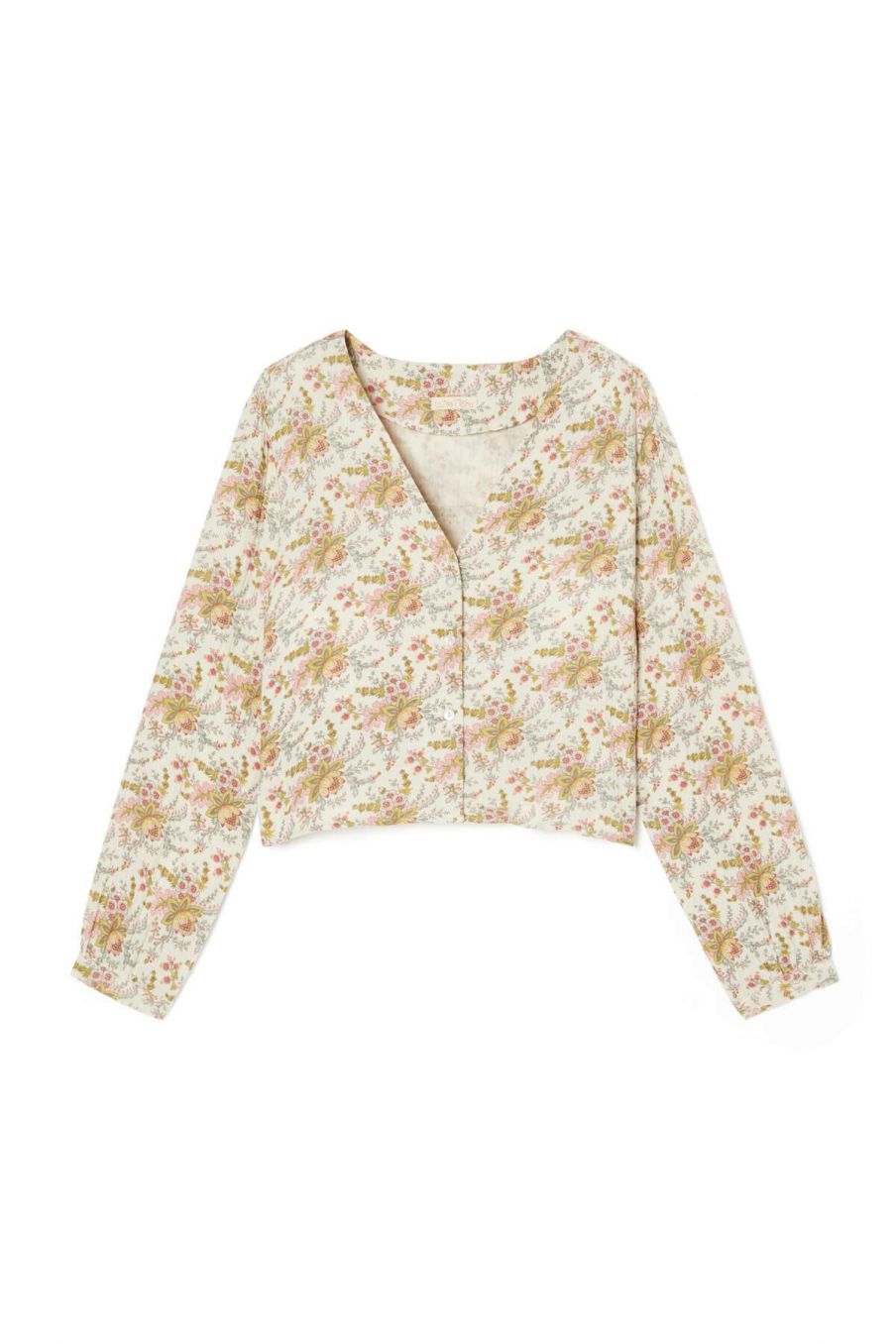 blouse de pyjama femme louanne cream french flowers - louise misha