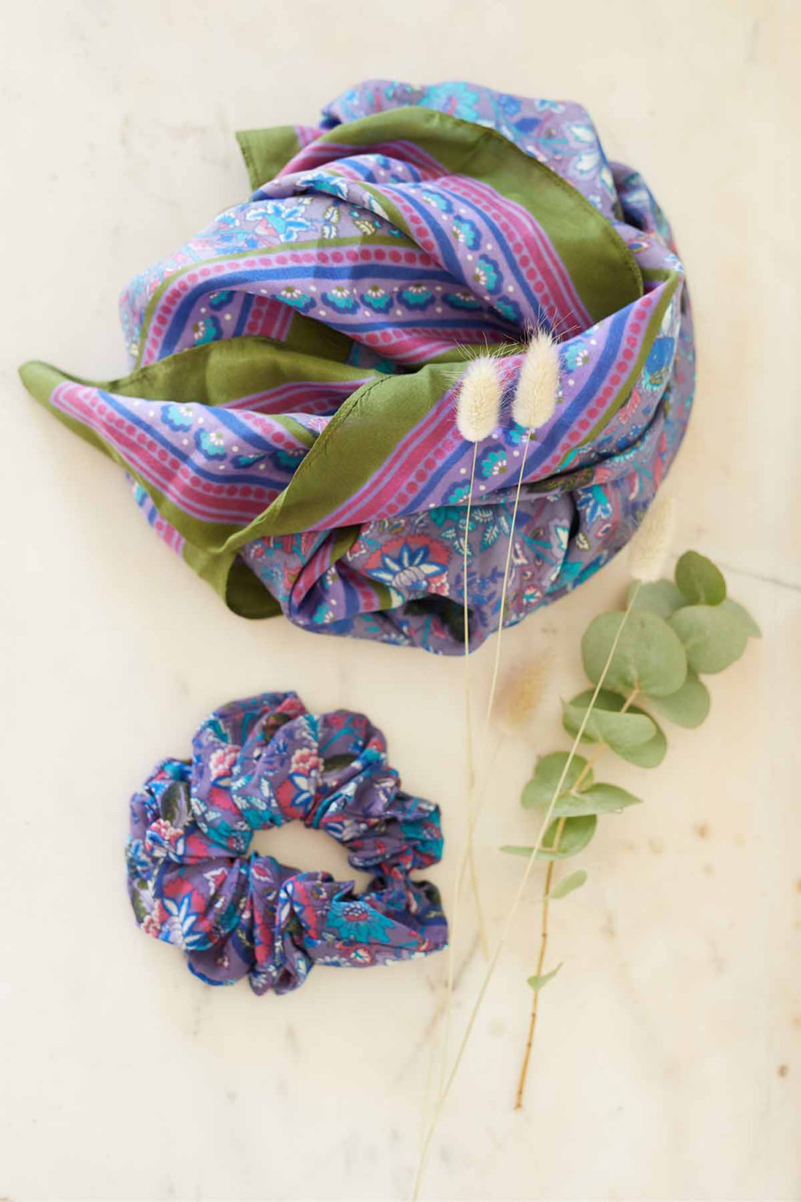 Pack: Woven Scarf + Scrunchie